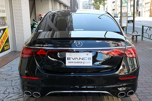AMG E53ガラスコーティング後、後部からの全体画像