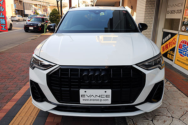 AUDI Q3にガラスコーティングとクアンタム19施工しました