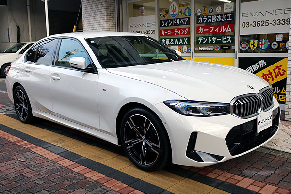 ウィンドウガラス全面撥水加工しました:BMW32d