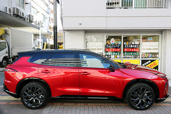 ガラスコーティング済みCROWN ESTATE側面全体