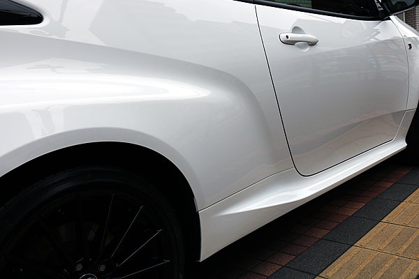 GR YARISにボディコーティング済み側面拡大画像