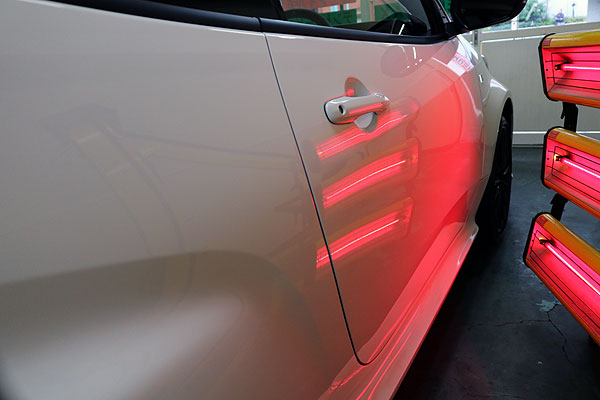 熱処理中の側面