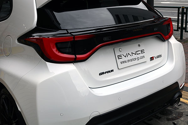 GR YARISにボディコーティング済みリヤ部分