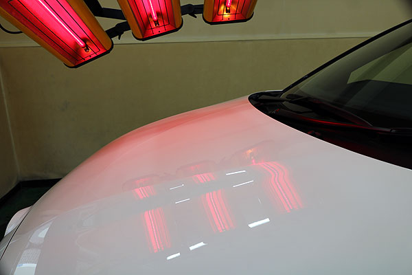 フード部分熱処理中