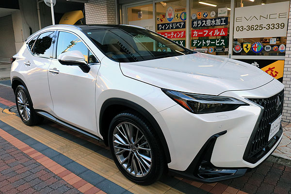 LEXUS NX350h ガラスコーティング施工後、側面画像