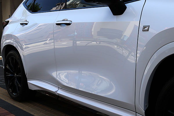 LEXUS NX350h ガラスコーティング施工後、右側面画像